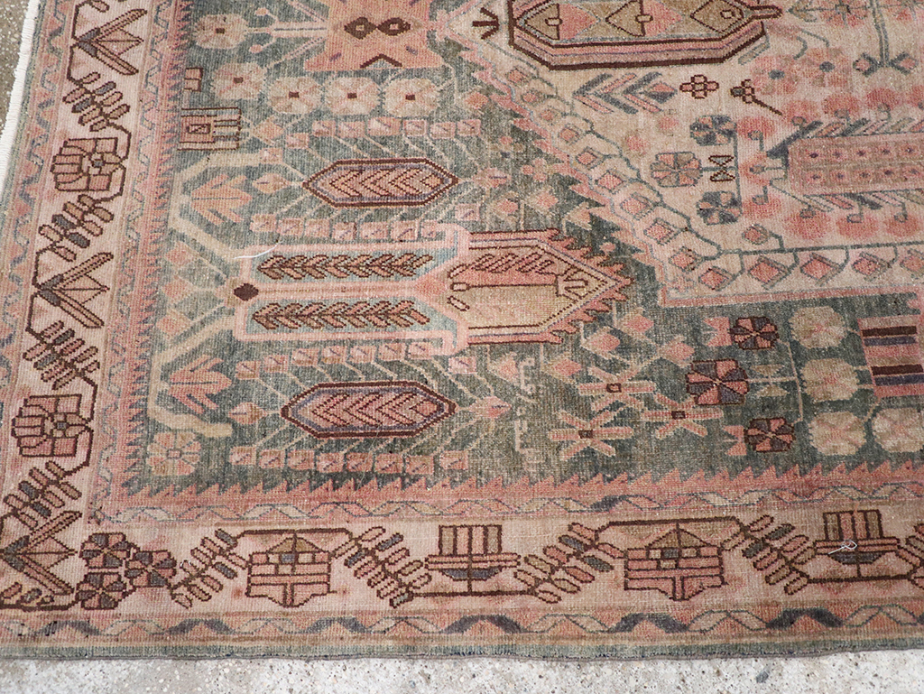 Vintage Persian Afshar Accent Rug, No.21289 - Gsblank