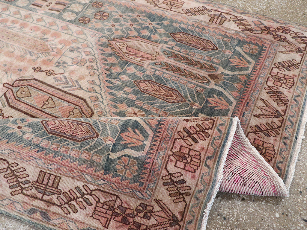 Vintage Persian Afshar Accent Rug, No.21289 - Gsblank