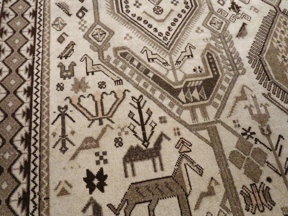 Vintage Persian Afshar Rug, No.21290 - Gsblank