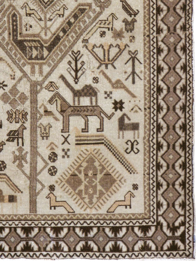 Vintage Persian Afshar Rug, No.21290 - Gsblank