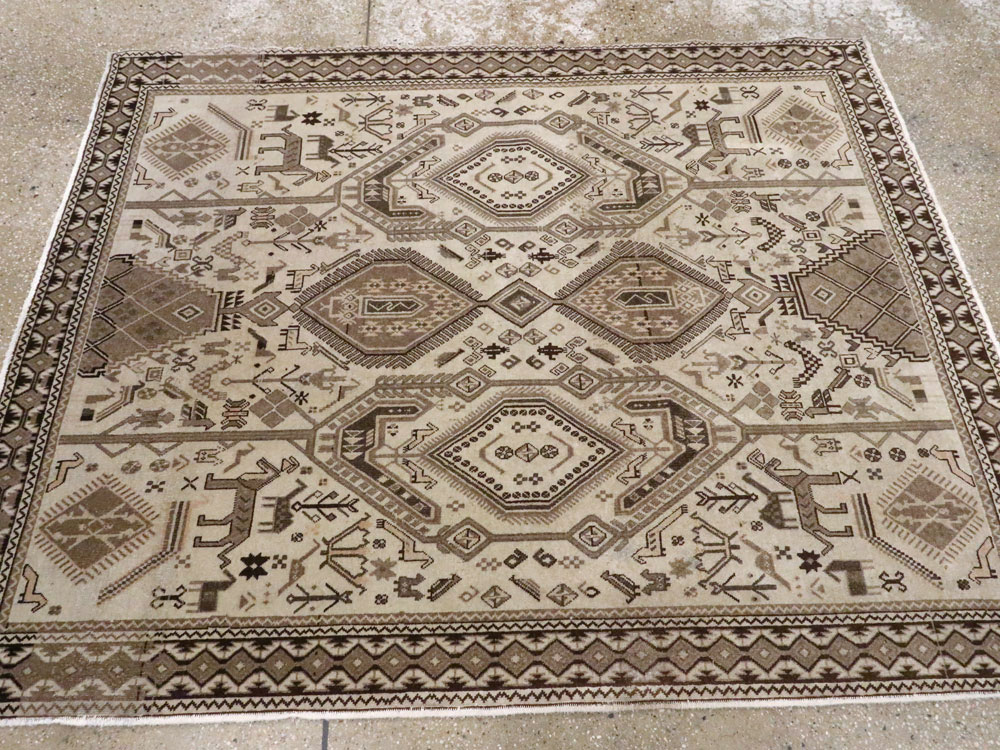 Vintage Persian Afshar Rug, No.21290 - Gsblank