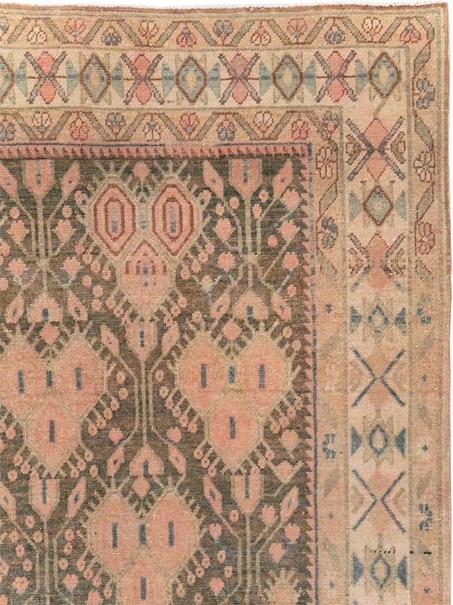 Vintage Persian Afshar Accent Rug, No.21291 - Gsblank