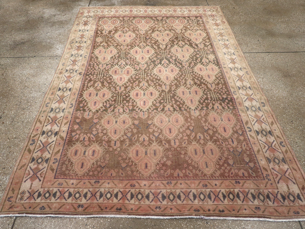Vintage Persian Afshar Accent Rug, No.21291 - Gsblank