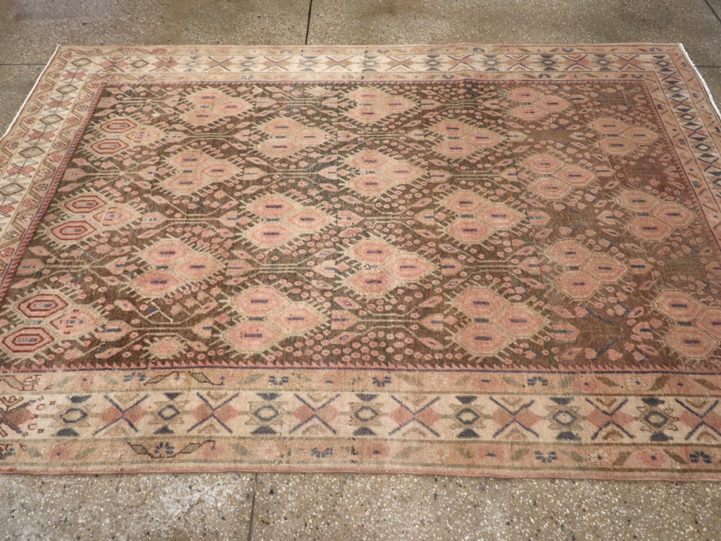 Vintage Persian Afshar Accent Rug, No.21291 - Gsblank