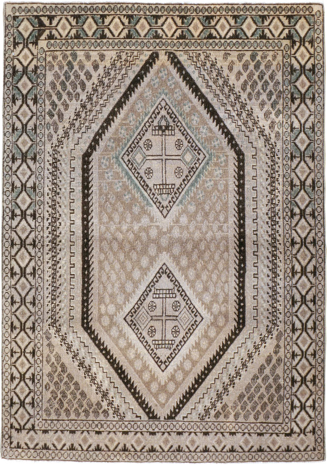 Vintage Persian Afshar Rug, No.21299 - Gsblank