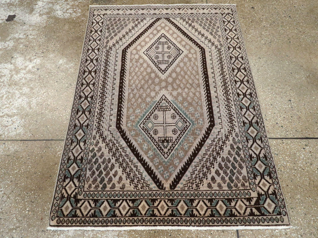 Vintage Persian Afshar Rug, No.21299 - Gsblank