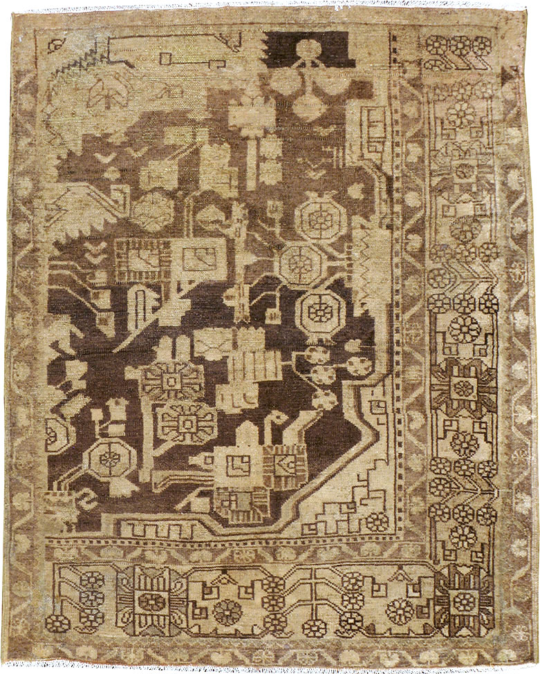 Antique Persian Malayer Sampler Rug, No.21329 - Gsblank