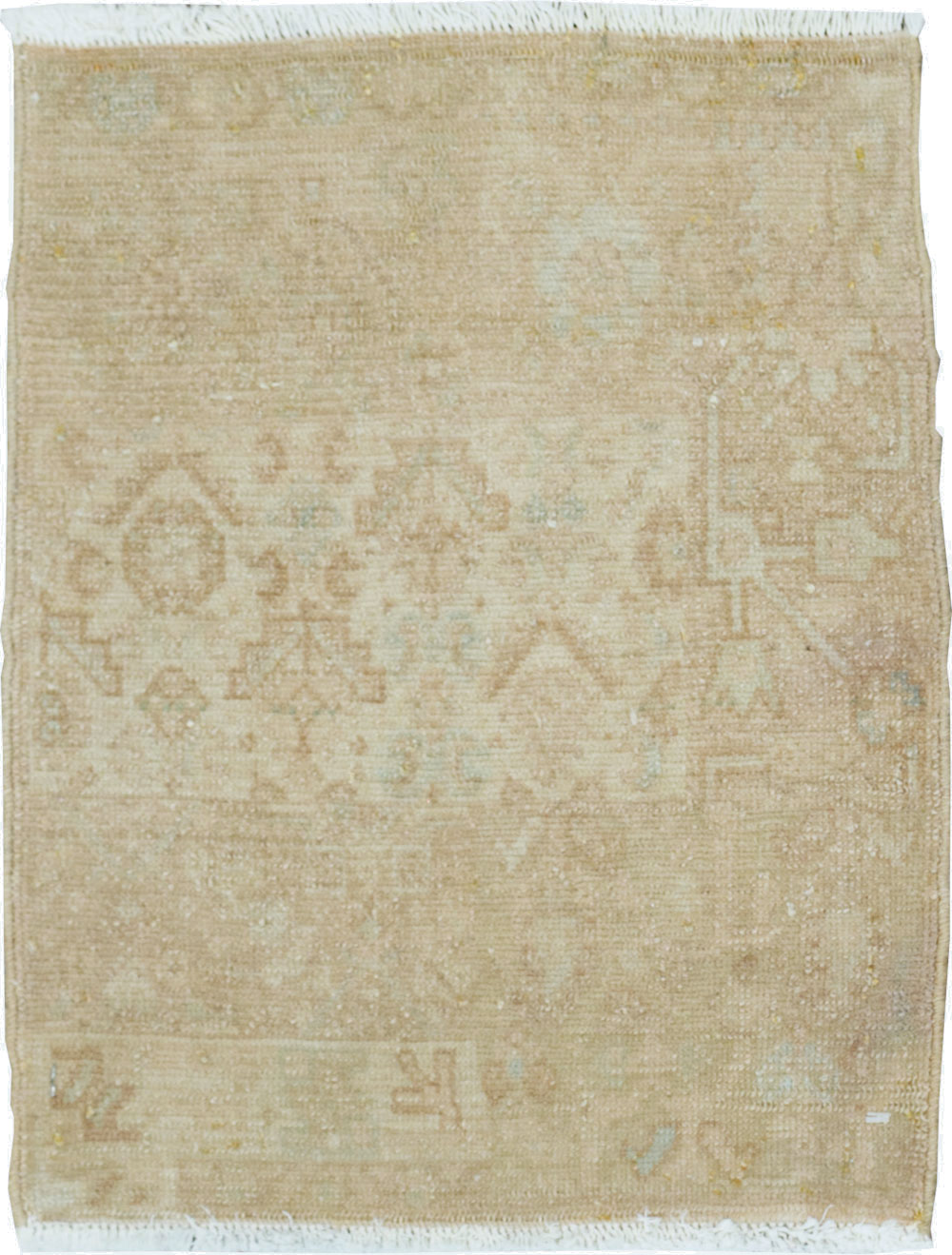 Vintage Persian Malayer Sampler Throw Rug, No.21330 - Gsblank