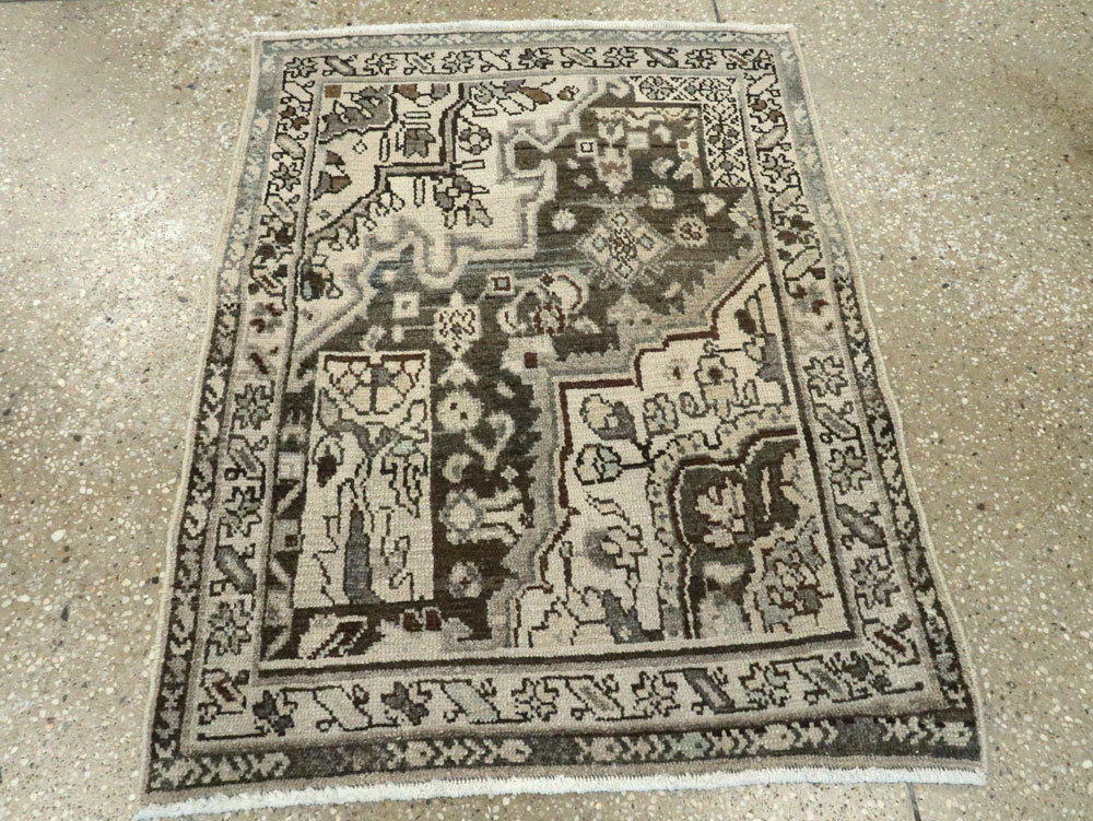 Vintage Persian Malayer Sampler Rug, No.21336 - Gsblank