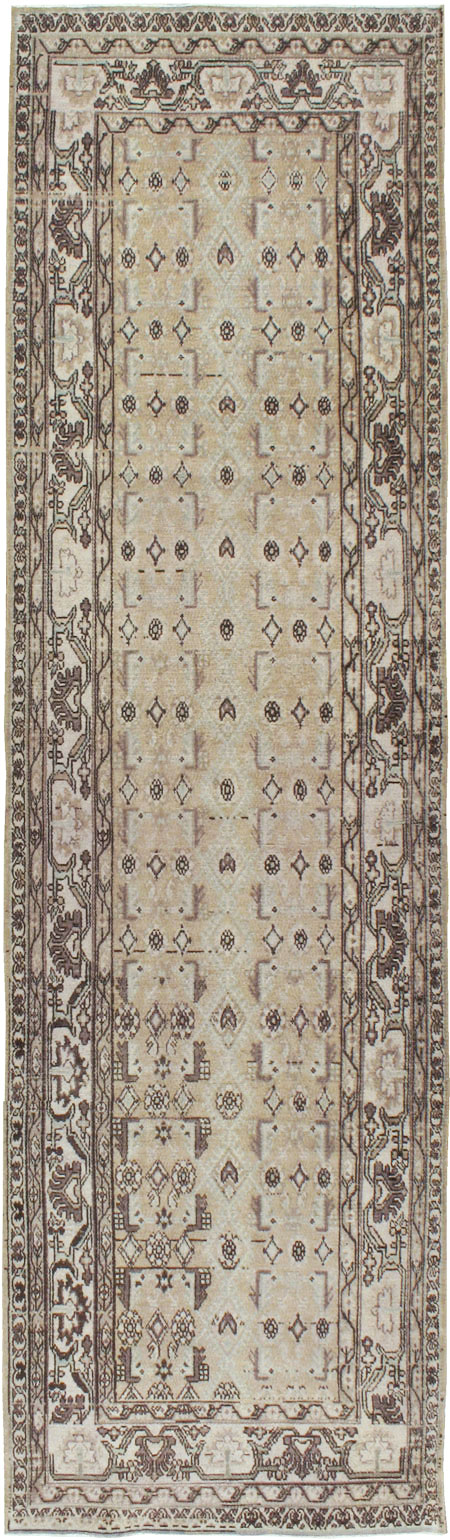 Vintage Persian Malayer Wide Gallery Runner, No.21349 - Gsblank