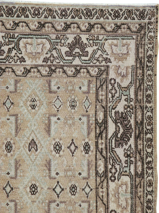 Vintage Persian Malayer Wide Gallery Runner, No.21349 - Gsblank