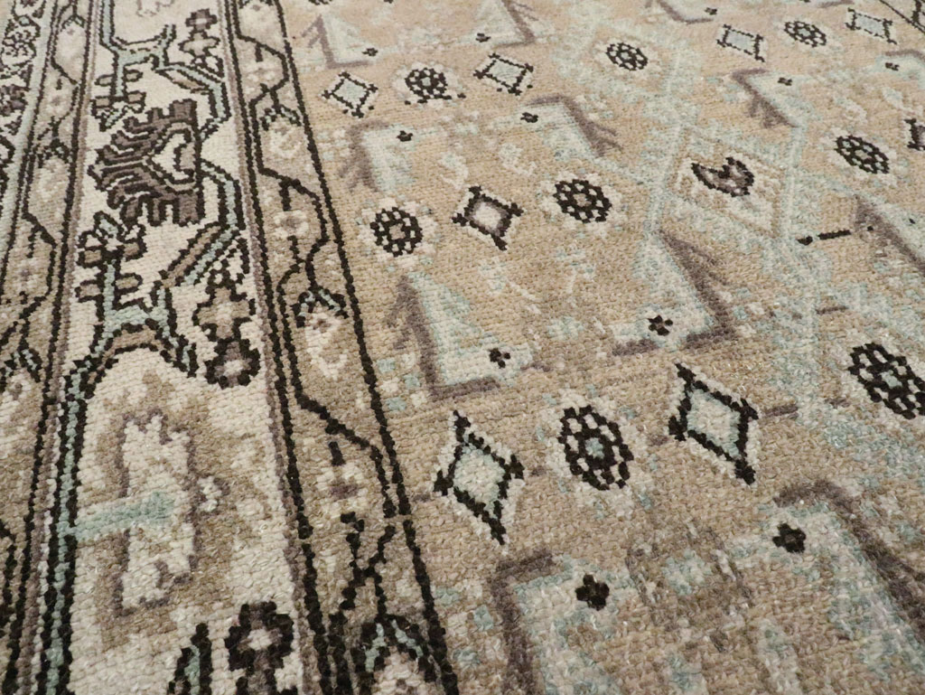 Vintage Persian Malayer Wide Gallery Runner, No.21349 - Gsblank