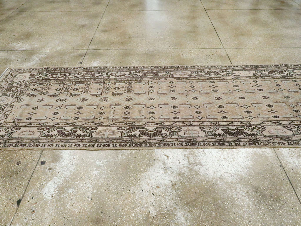 Vintage Persian Malayer Wide Gallery Runner, No.21349 - Gsblank