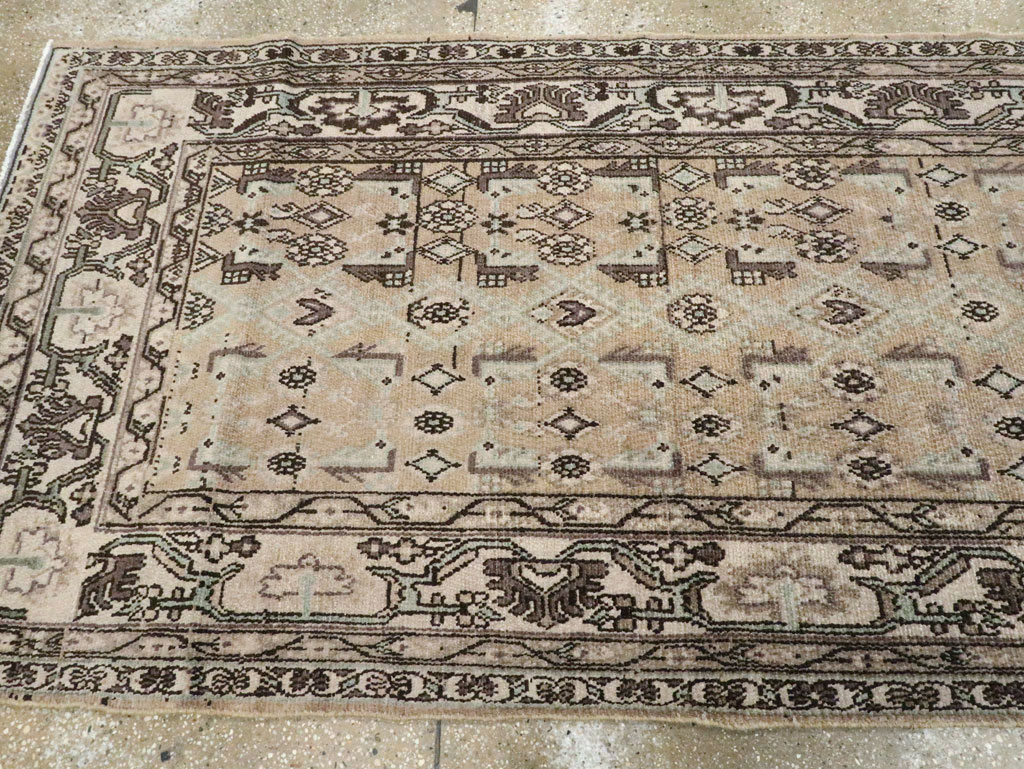 Vintage Persian Malayer Wide Gallery Runner, No.21349 - Gsblank