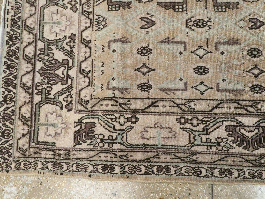Vintage Persian Malayer Wide Gallery Runner, No.21349 - Gsblank