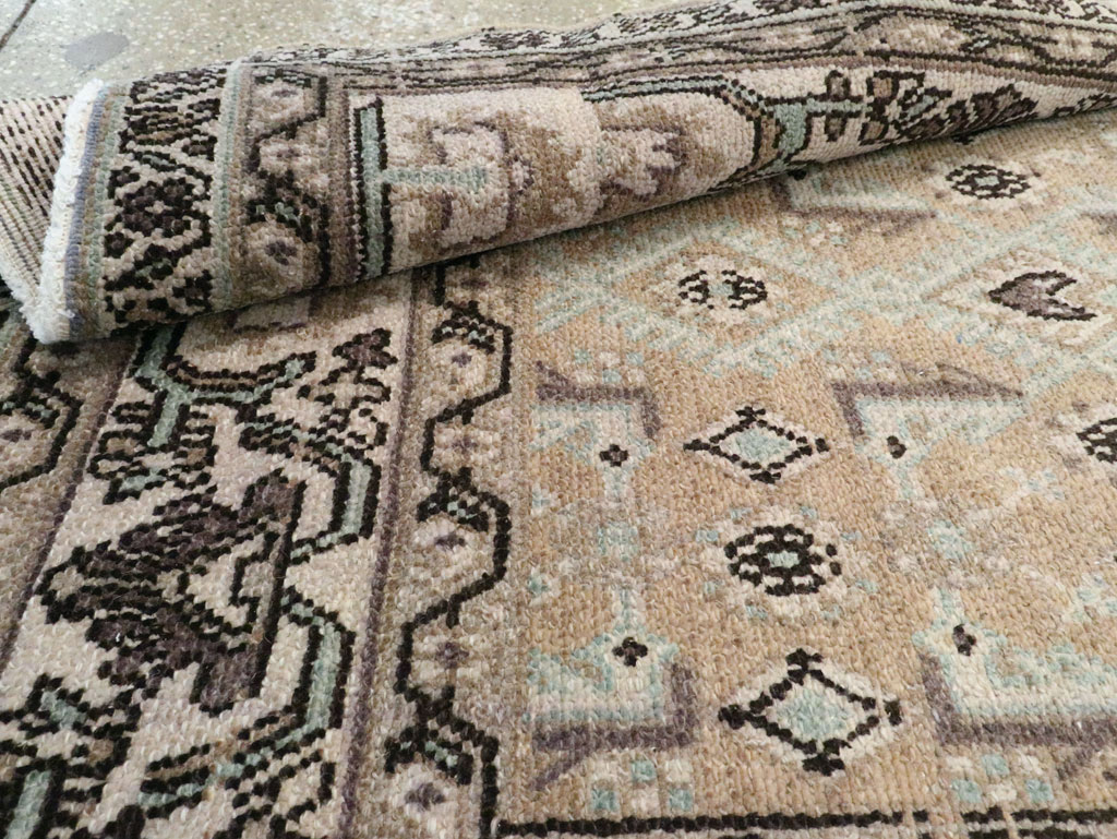 Vintage Persian Malayer Wide Gallery Runner, No.21349 - Gsblank