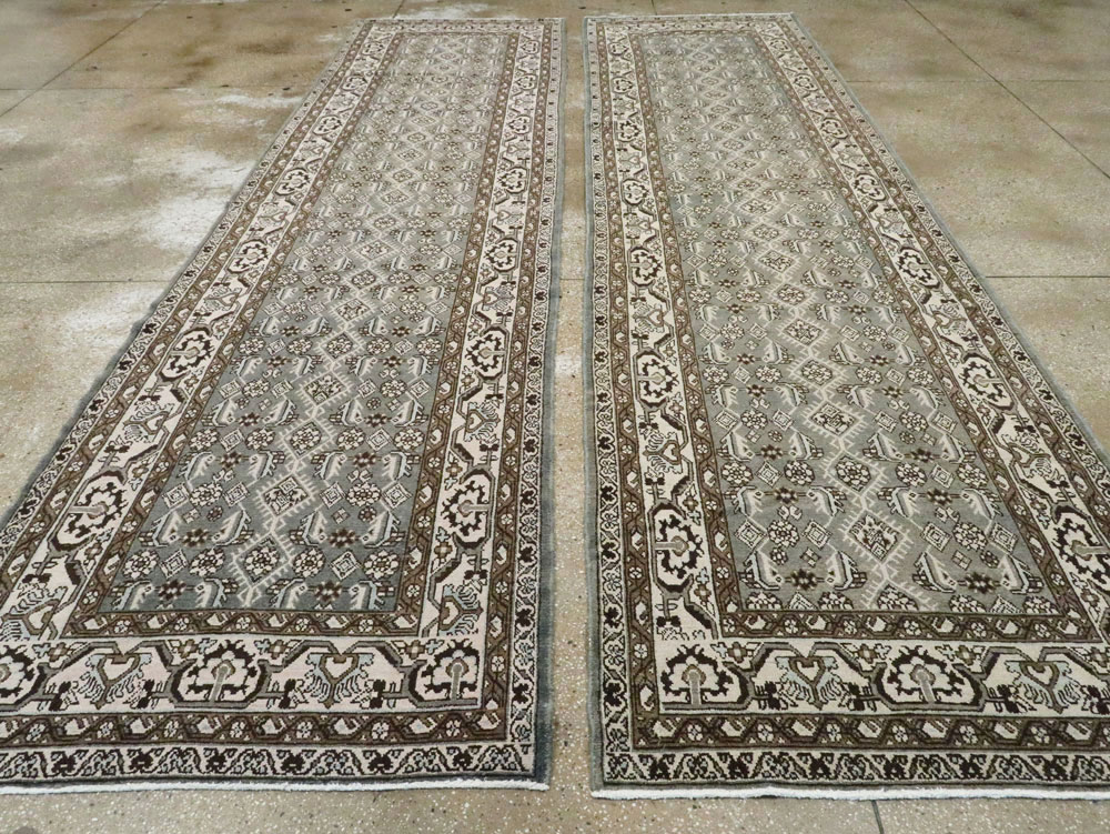 Vintage Persian Malayer Runner (Pair: 2 of 2), No.21378 - Gsblank
