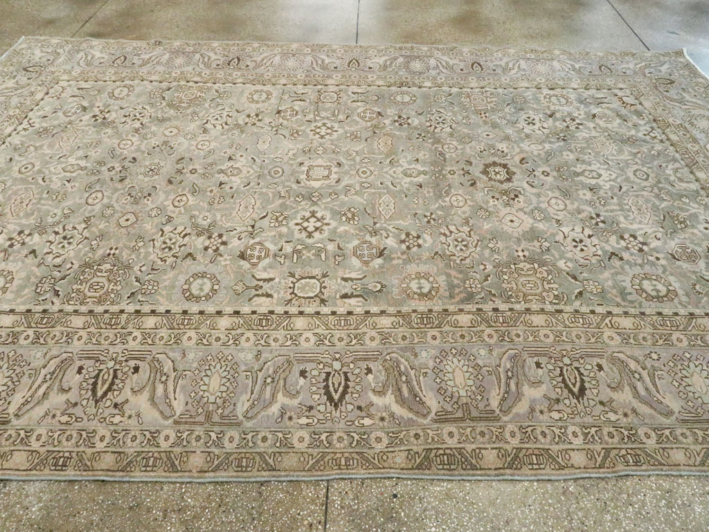 Vintage Persian Malayer Room Size Carpet, No.21382 - Gsblank