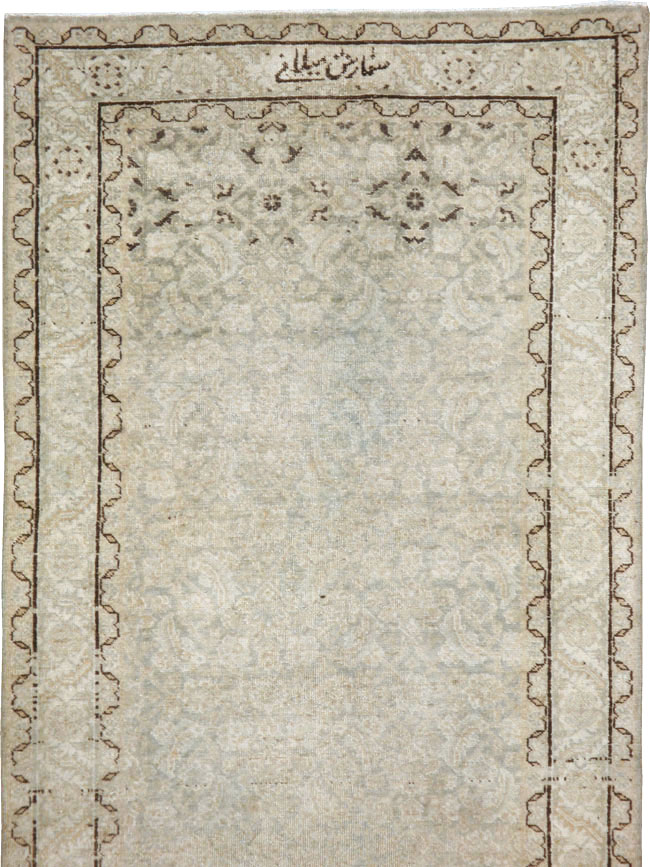 Vintage Persian Tabriz Runner, No.21389 - Gsblank