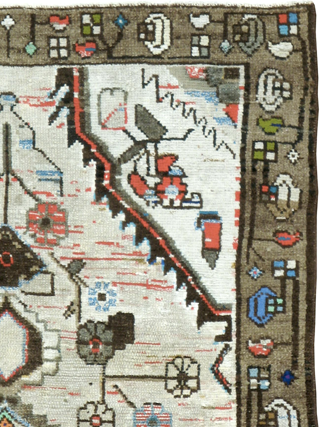 Vintage Persian Malayer Rug, No.21397 - Gsblank