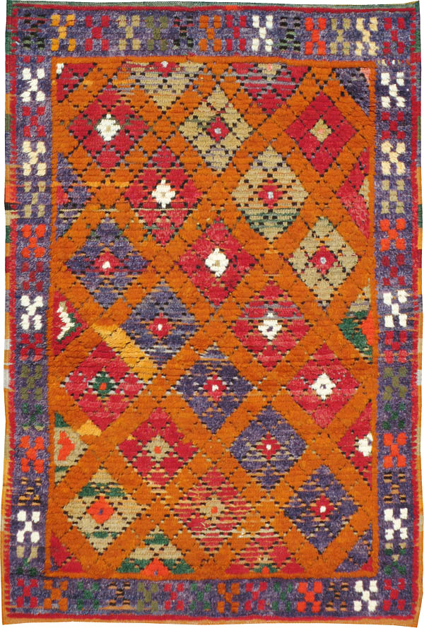 Vintage Turkish Tulu Rug, No.21417 - Gsblank