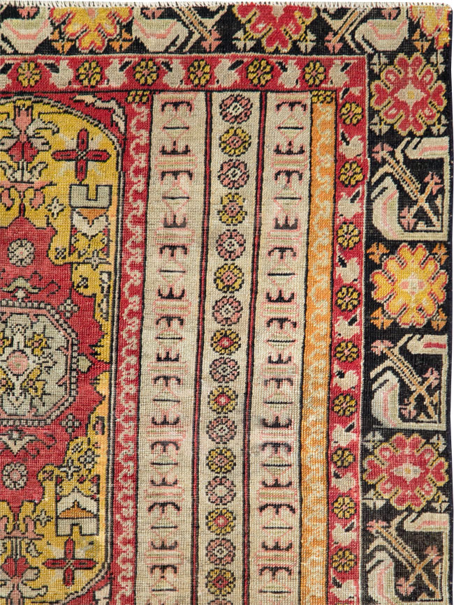 Antique Turkish Ghiordes Rug, No.21425 - Gsblank