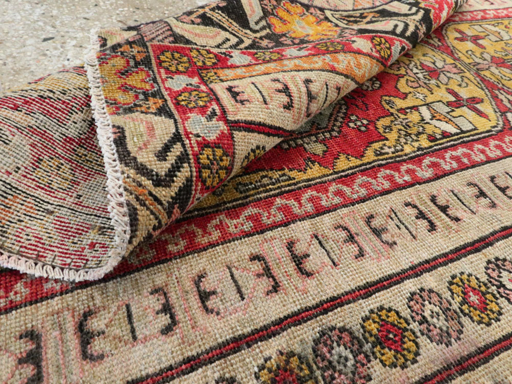 Antique Turkish Ghiordes Rug, No.21425 - Gsblank