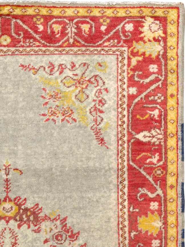 Antique Turkish Oushak Rug, No.21429 - Gsblank