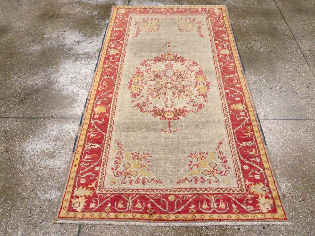 Antique Turkish Oushak Rug, No.21429 - Gsblank