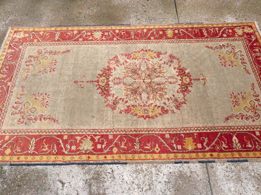 Antique Turkish Oushak Rug, No.21429 - Gsblank
