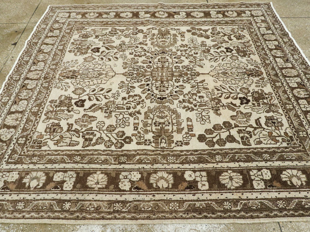 Vintage Persian Hamadan Square Rug, No.21432 - Gsblank