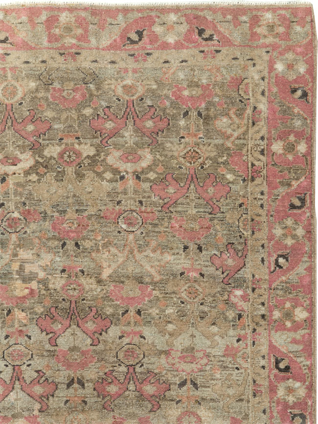 Antique Persian Malayer Throw Rug, No.21448 - Gsblank