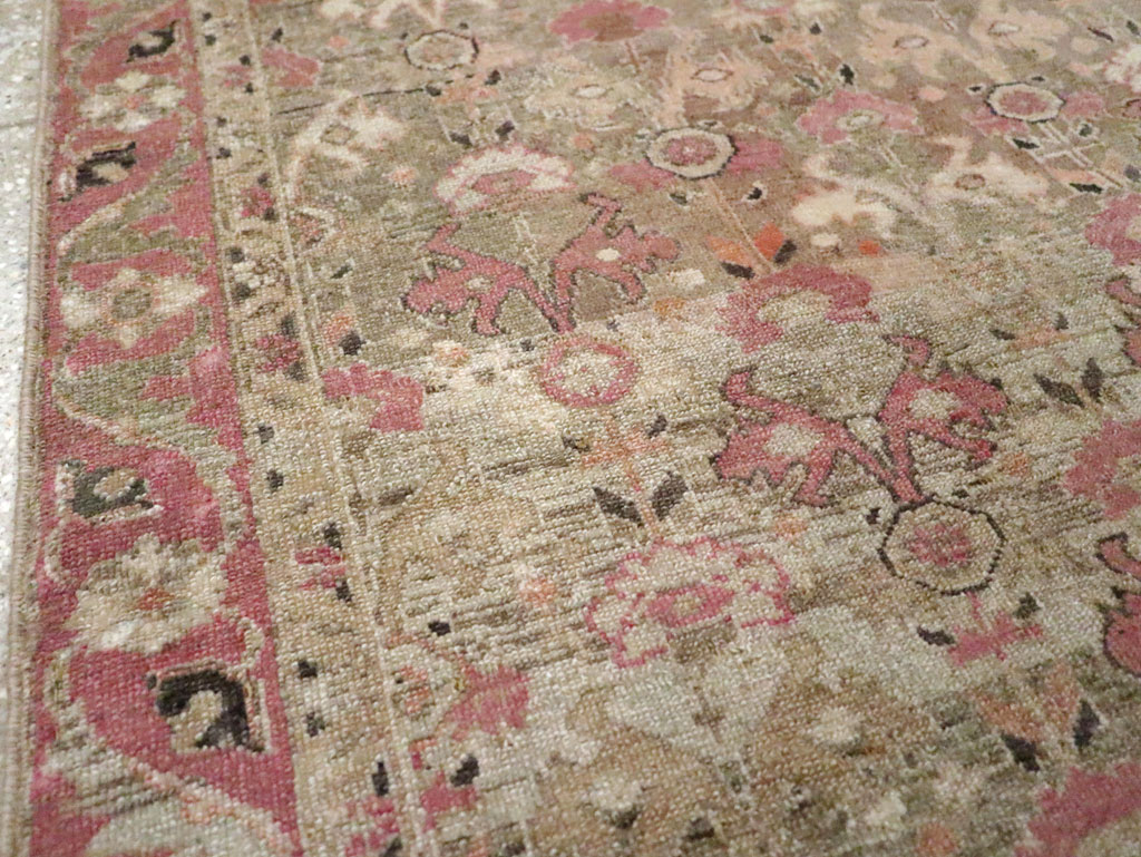 Antique Persian Malayer Throw Rug, No.21448 - Gsblank