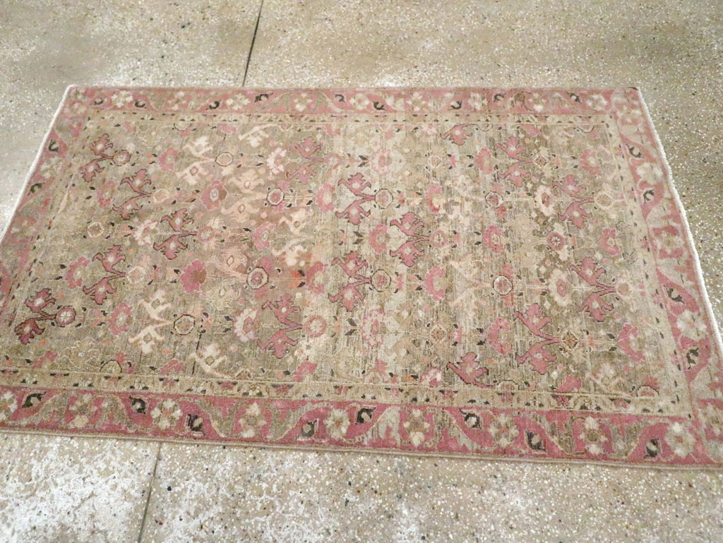 Antique Persian Malayer Throw Rug, No.21448 - Gsblank