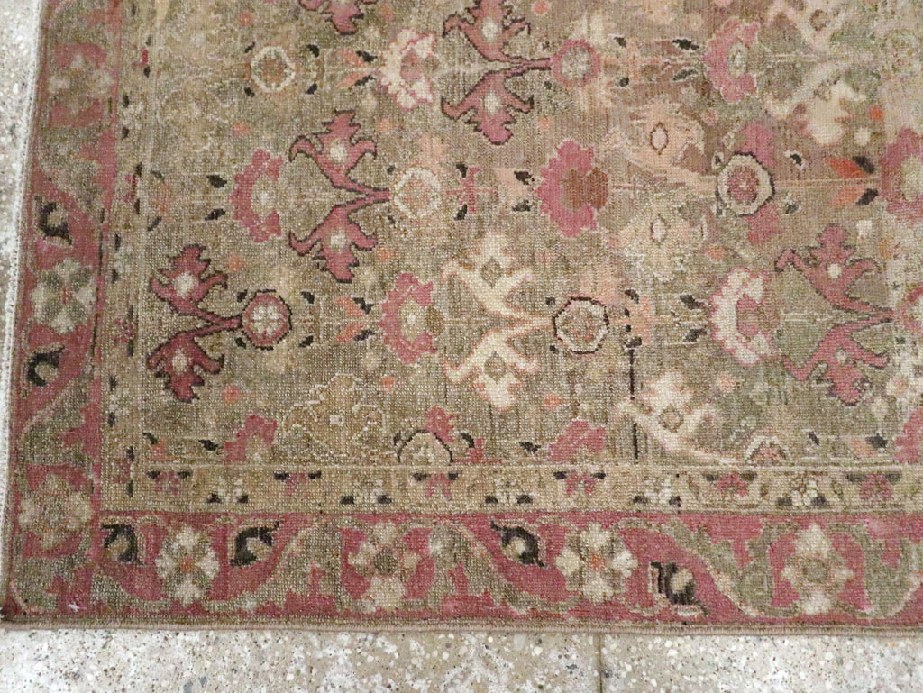 Antique Persian Malayer Throw Rug, No.21448 - Gsblank