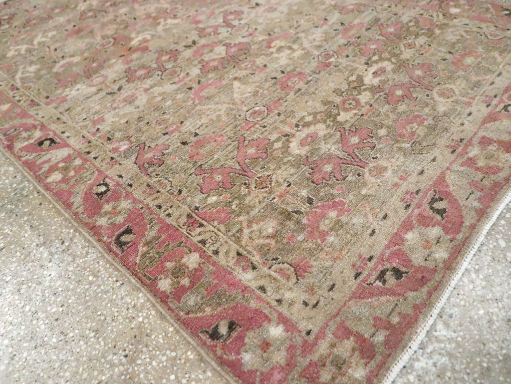 Antique Persian Malayer Throw Rug, No.21448 - Gsblank