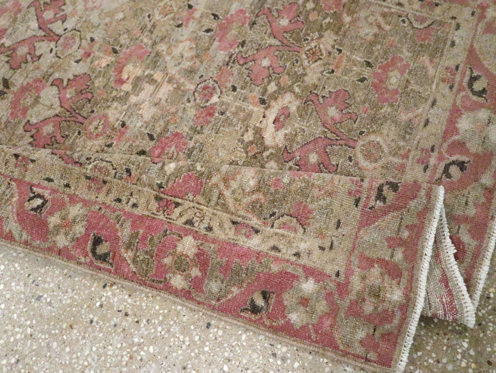 Antique Persian Malayer Throw Rug, No.21448 - Gsblank