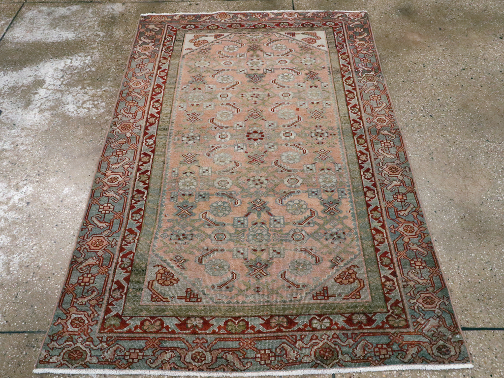 Antique Persian Malayer Throw Rug, No.21463 - Gsblank