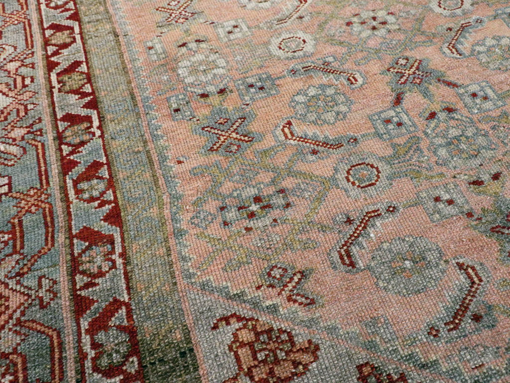 Antique Persian Malayer Throw Rug, No.21463 - Gsblank