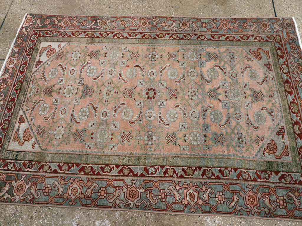 Antique Persian Malayer Throw Rug, No.21463 - Gsblank