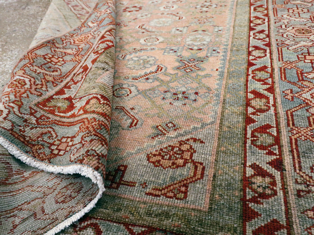 Antique Persian Malayer Throw Rug, No.21463 - Gsblank