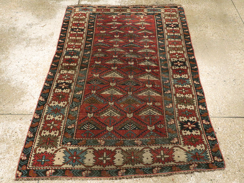 Antique Caucasian Shirvan Rug, No.21480 - Gsblank