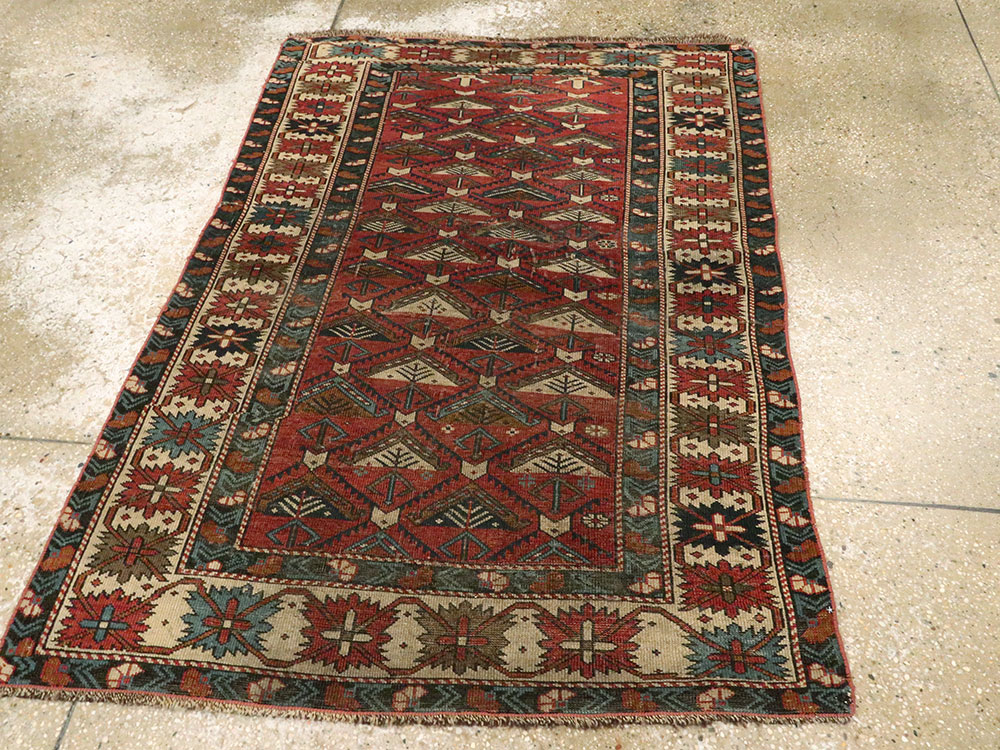 Antique Caucasian Shirvan Rug, No.21480 - Gsblank