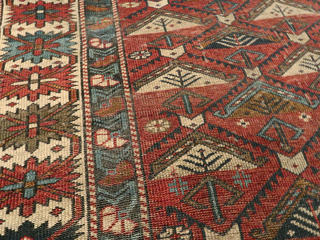 Antique Caucasian Shirvan Rug, No.21480 - Gsblank