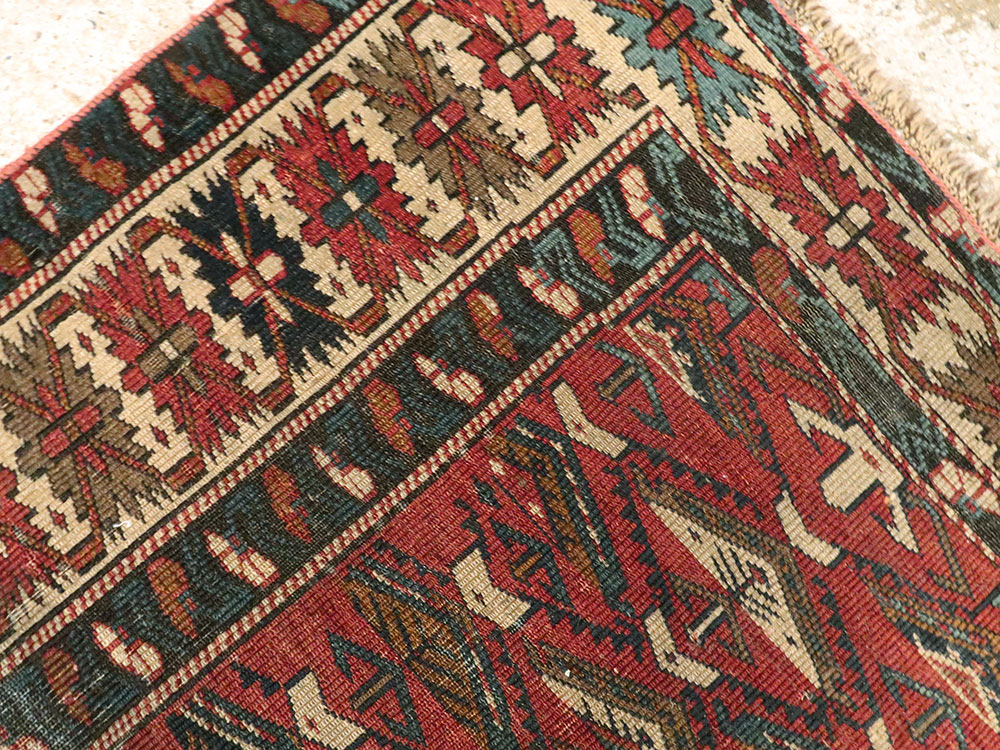 Antique Caucasian Shirvan Rug, No.21480 - Gsblank
