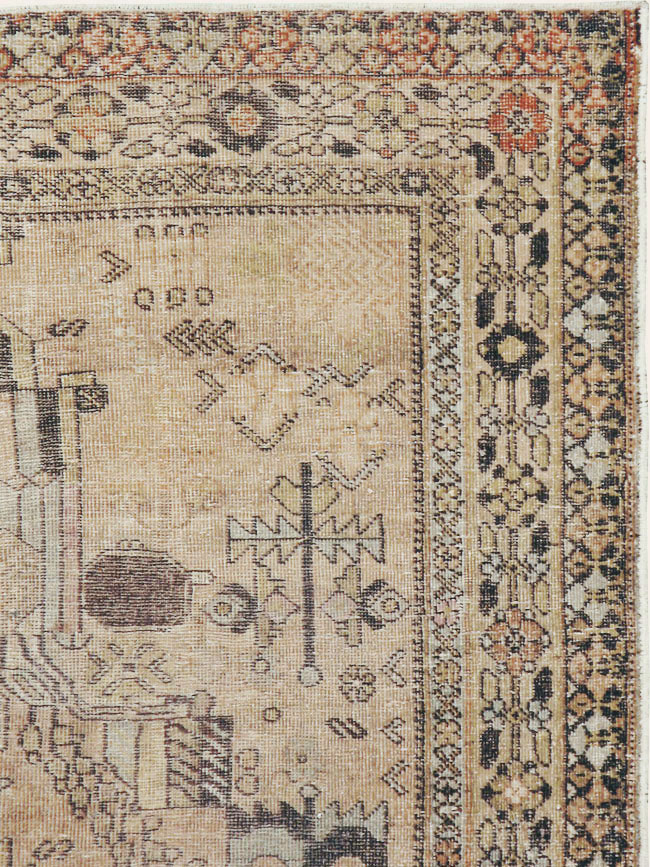 Vintage Persian Afshar Rug, No.21527 - Gsblank