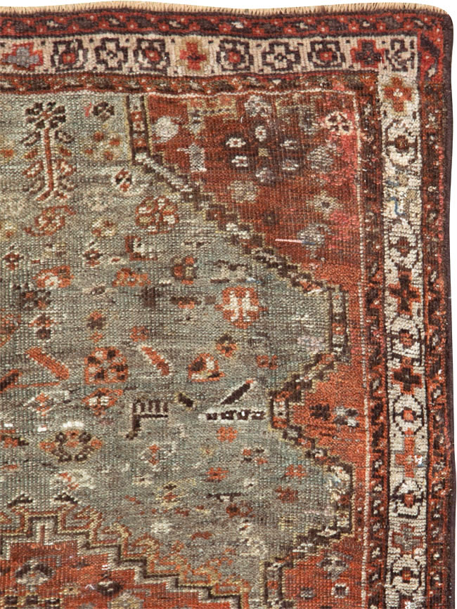 Antique Persian Khamseh Rug, No.21530 - Gsblank