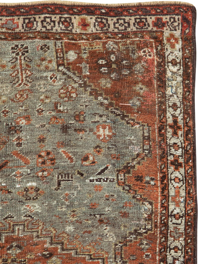Antique Persian Khamseh Rug, No.21530 - Gsblank