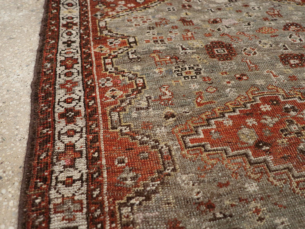 Antique Persian Khamseh Rug, No.21530 - Gsblank