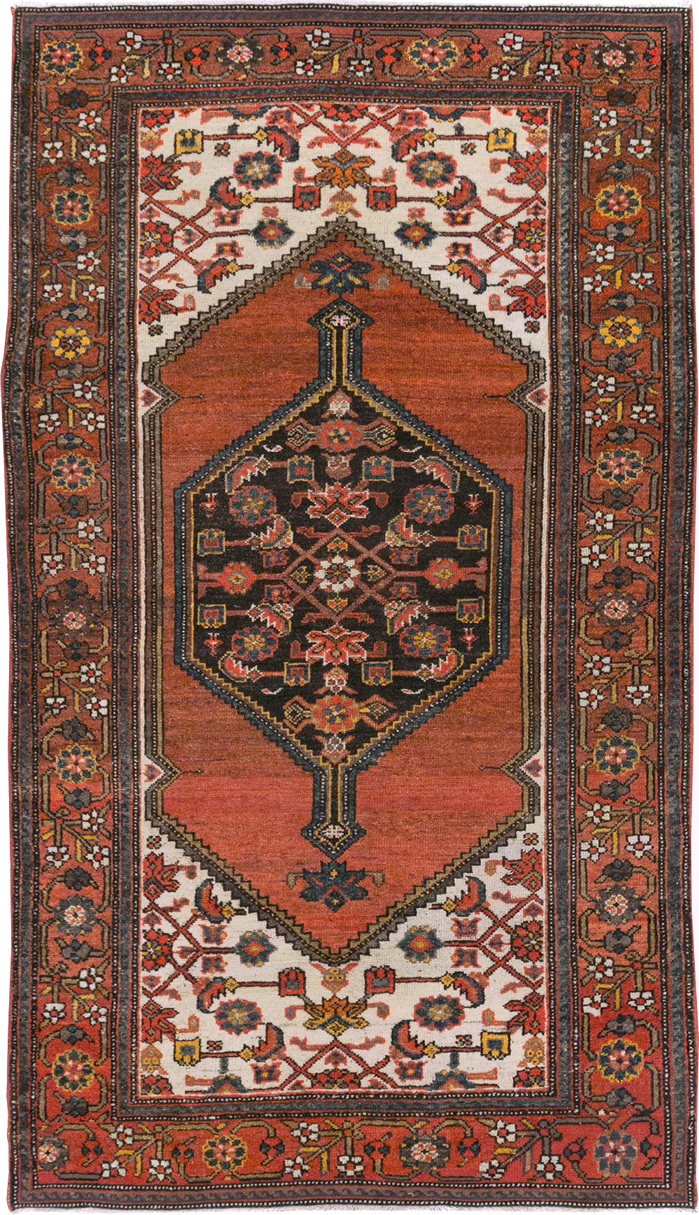Antique Persian Malayer Accent Rug, No.21531 - Gsblank